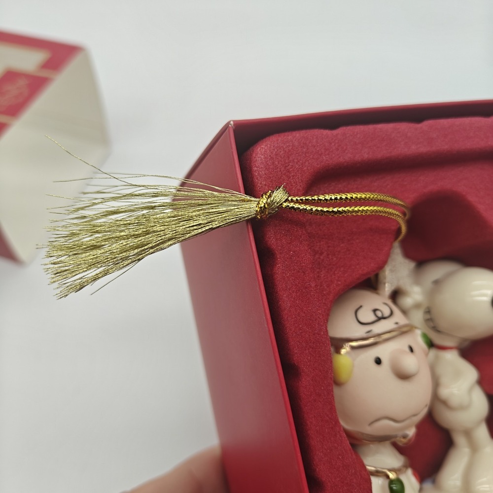 Lenox Peanuts You're a Christmas Tree Charlie Brown Snoopy Ornament 4 in 897221 - Picture 3 of 7